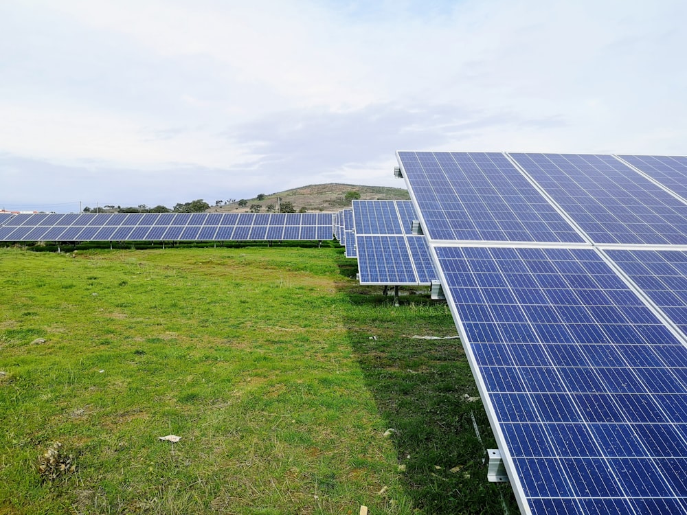 solar panels during daytime