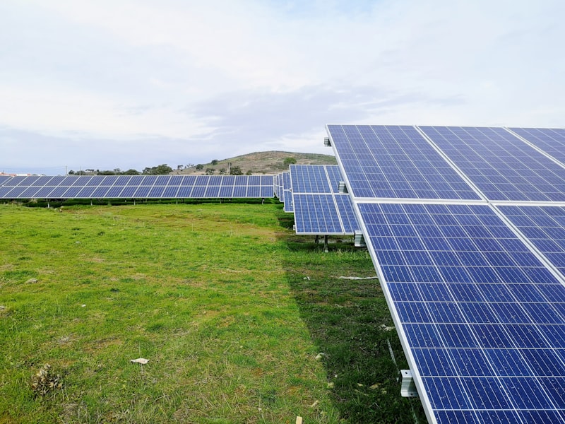 Fotovoltaické panely v provozu