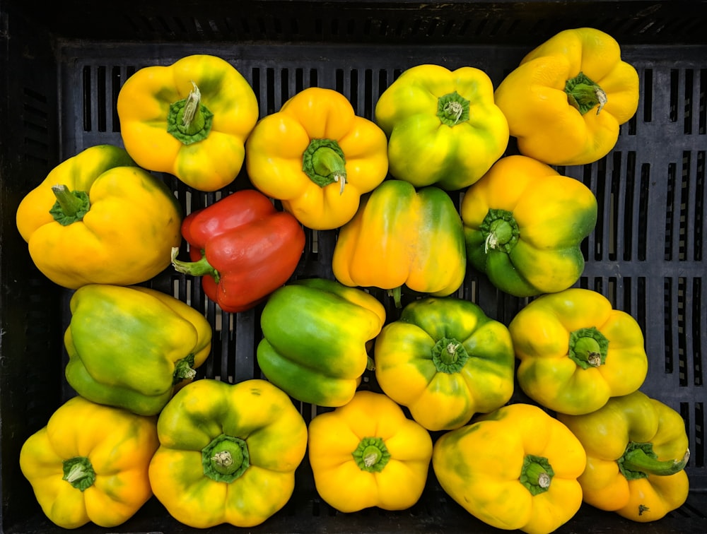 yellow and red bell peppers