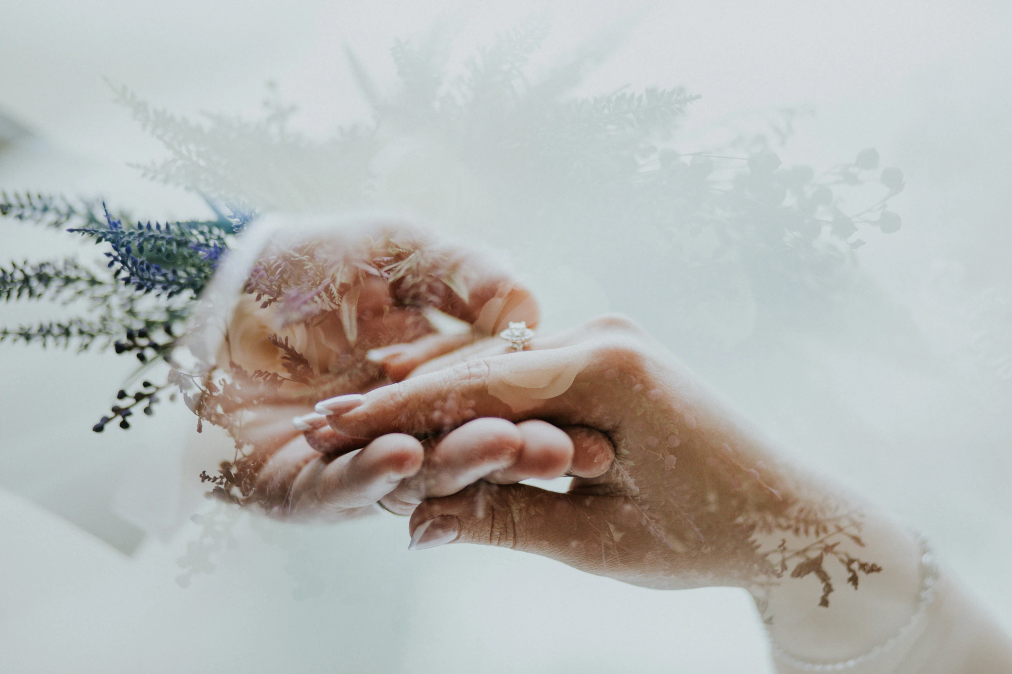 Cơn mưa cánh hoa chúc mừng đôi uyên ương