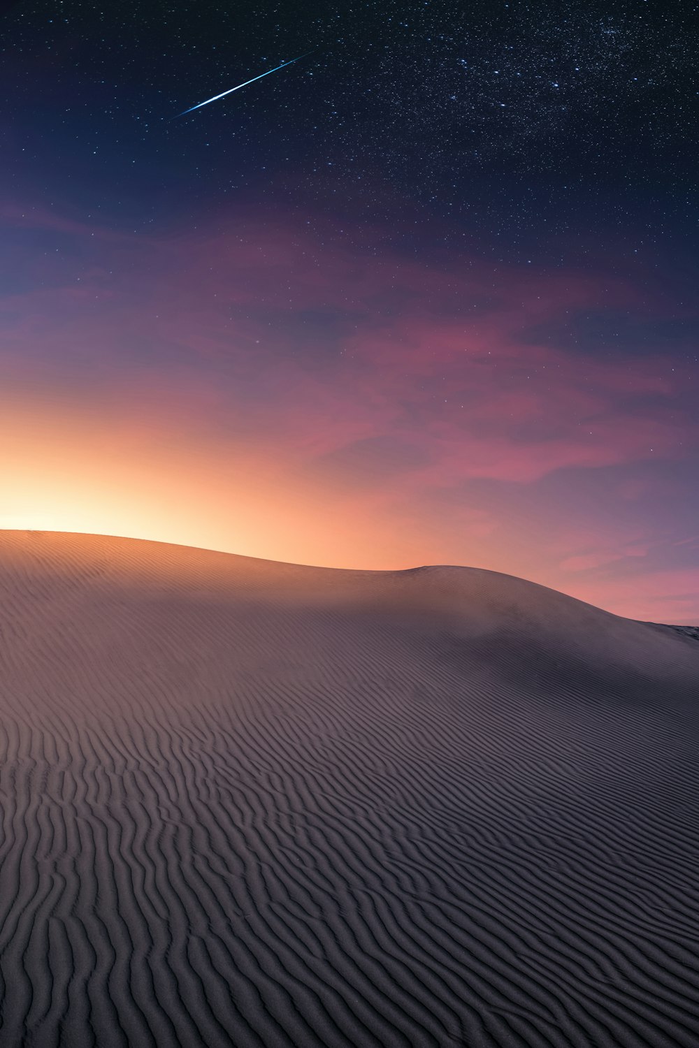 gray desert front of sunlight