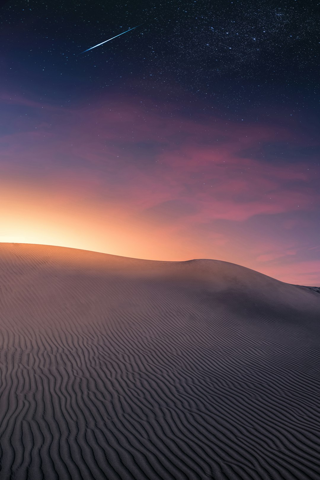 gray desert front of sunlight