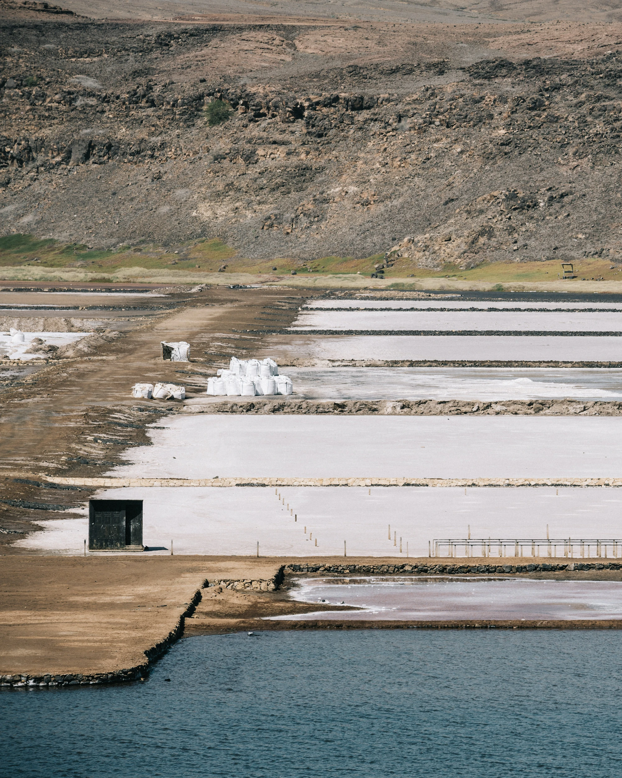 Salinas de Pedra de Lume, na ilha do Sal, em Cabo Verde