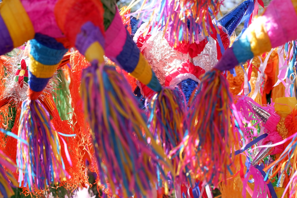 multicolored lanterns