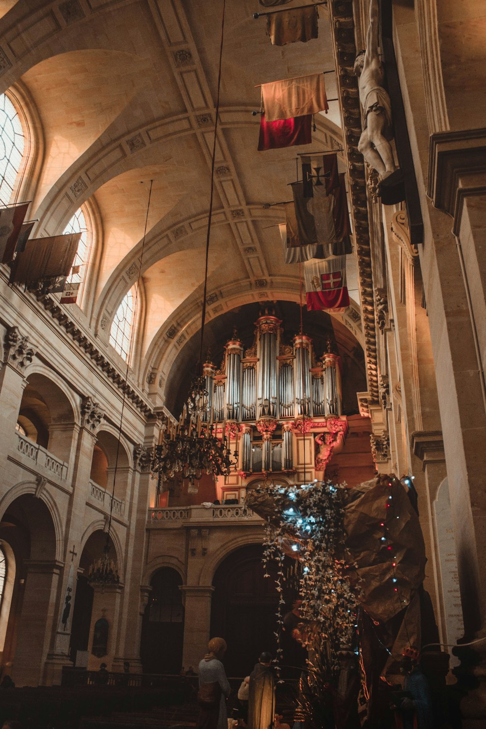 concrete church building interior