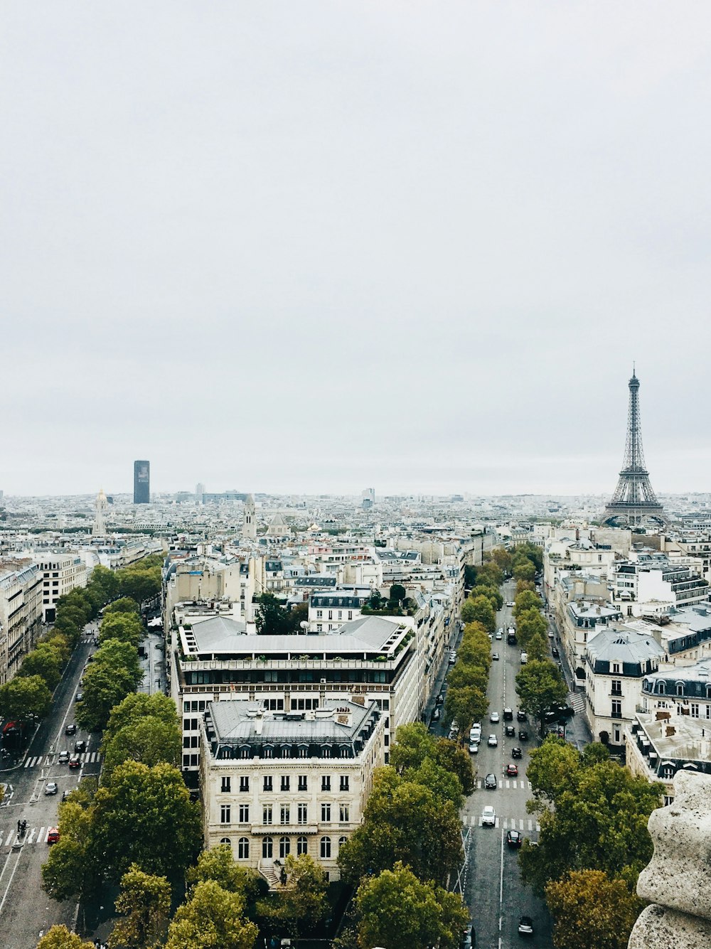 Vue aérienne des bâtiments