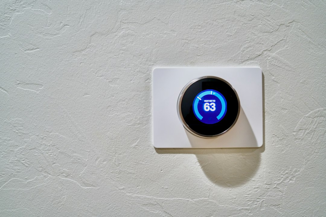 smart thermostat closeup