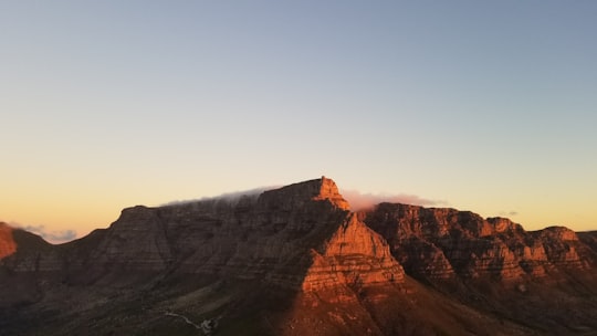 aerial photo of rock formation in Lion's Head South Africa