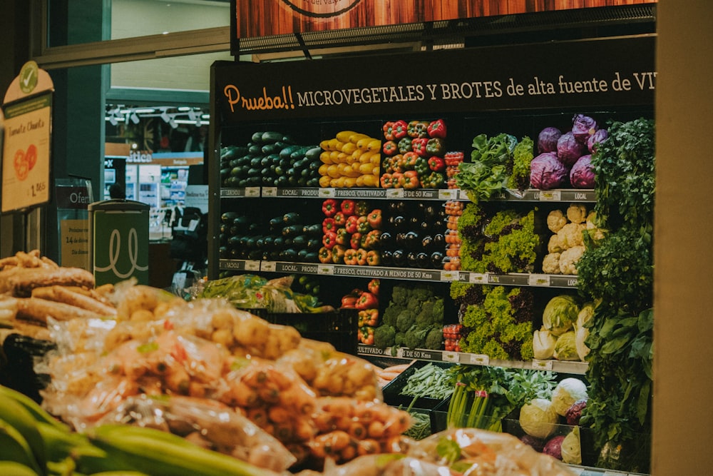 assorted variety vegetables on rack