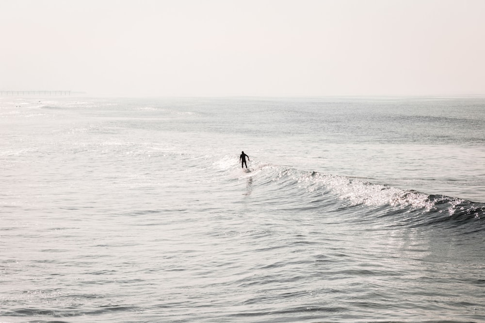 person on surfing board