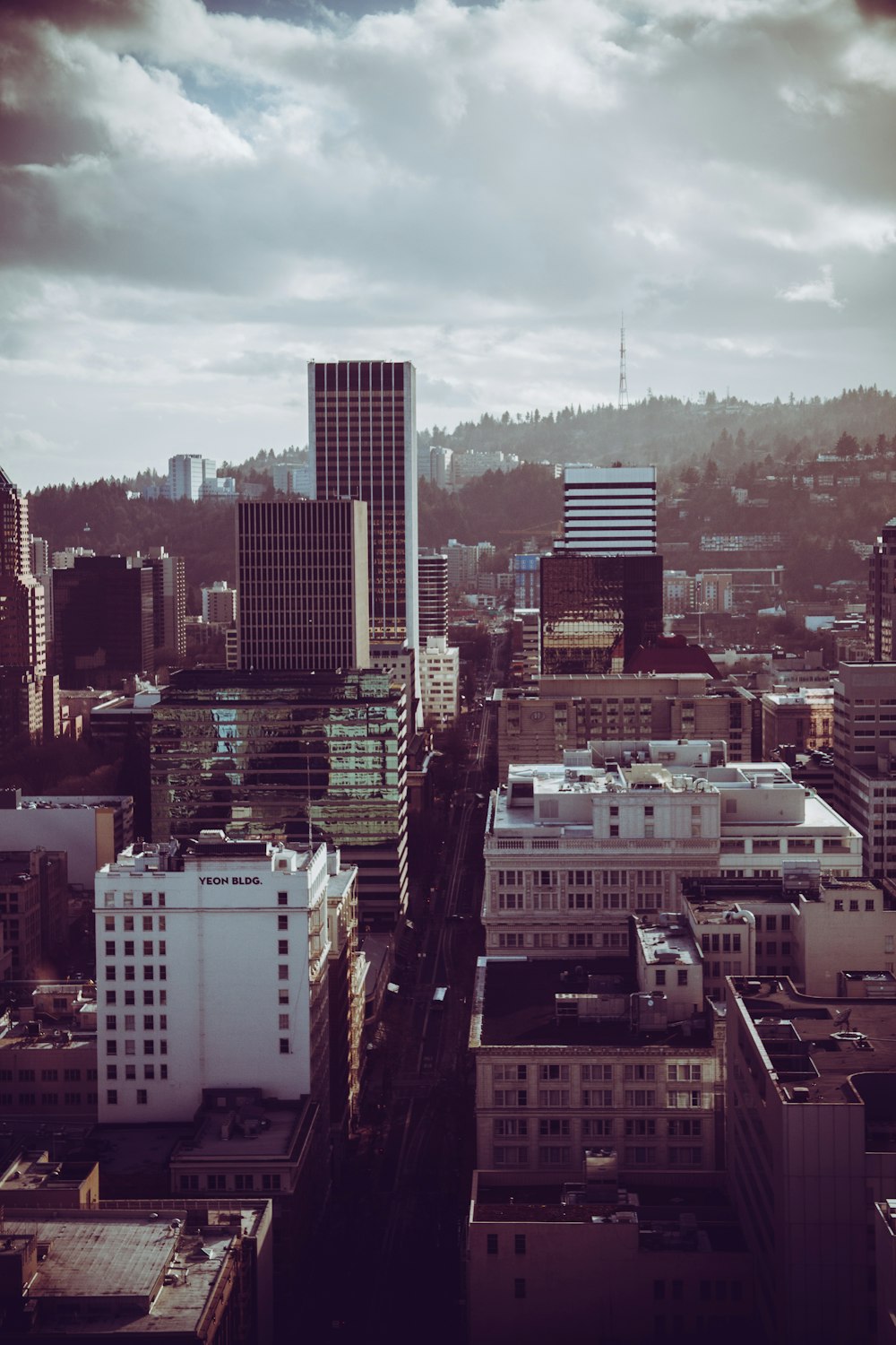 aerial photography of city under cloudy sky during daytime