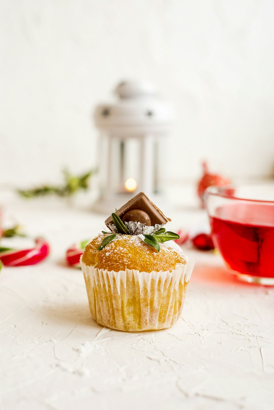 cupcake on white surface