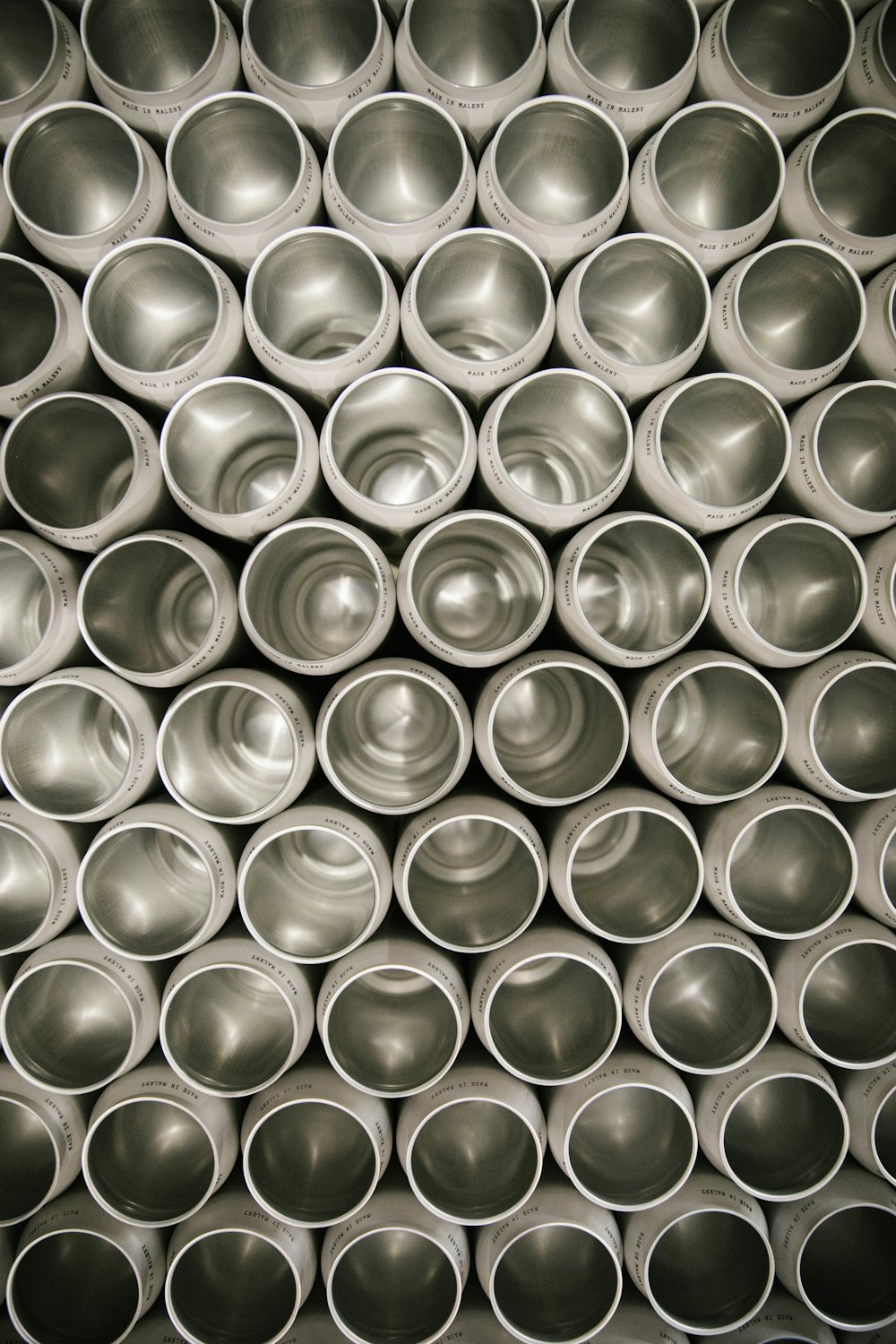 assorted stainless steel cooking pots