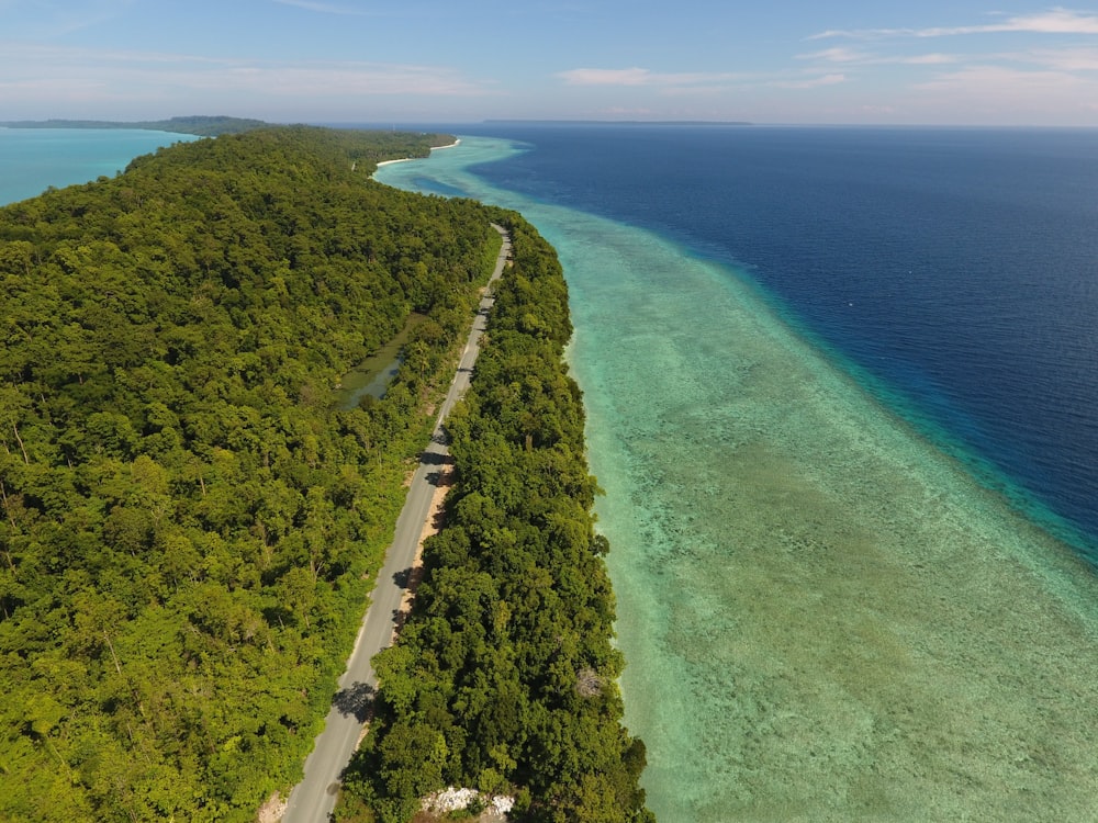 Île verte aérienne