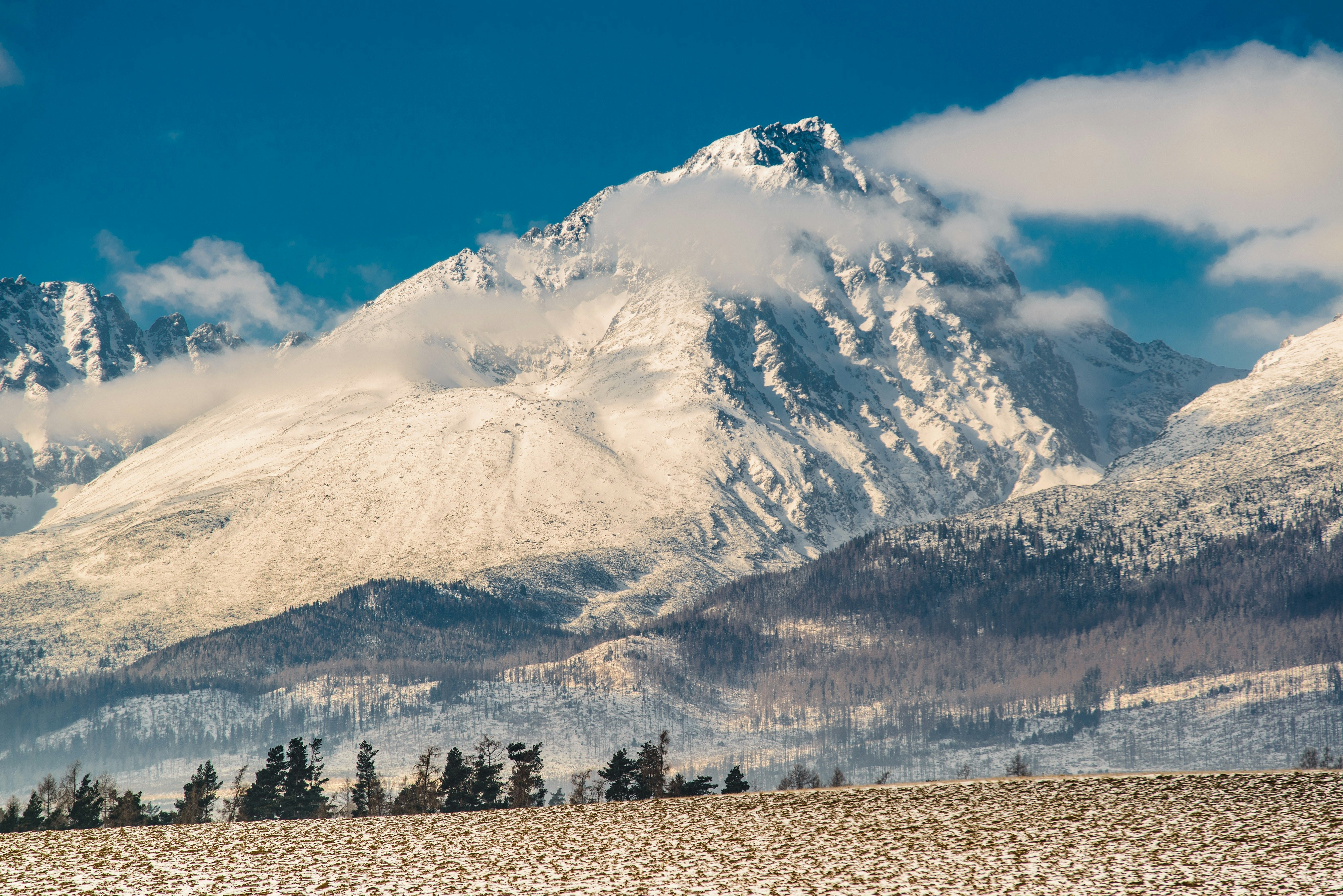 snow covered mountain