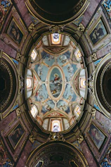 dome building with paintings