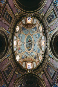 dome building with paintings