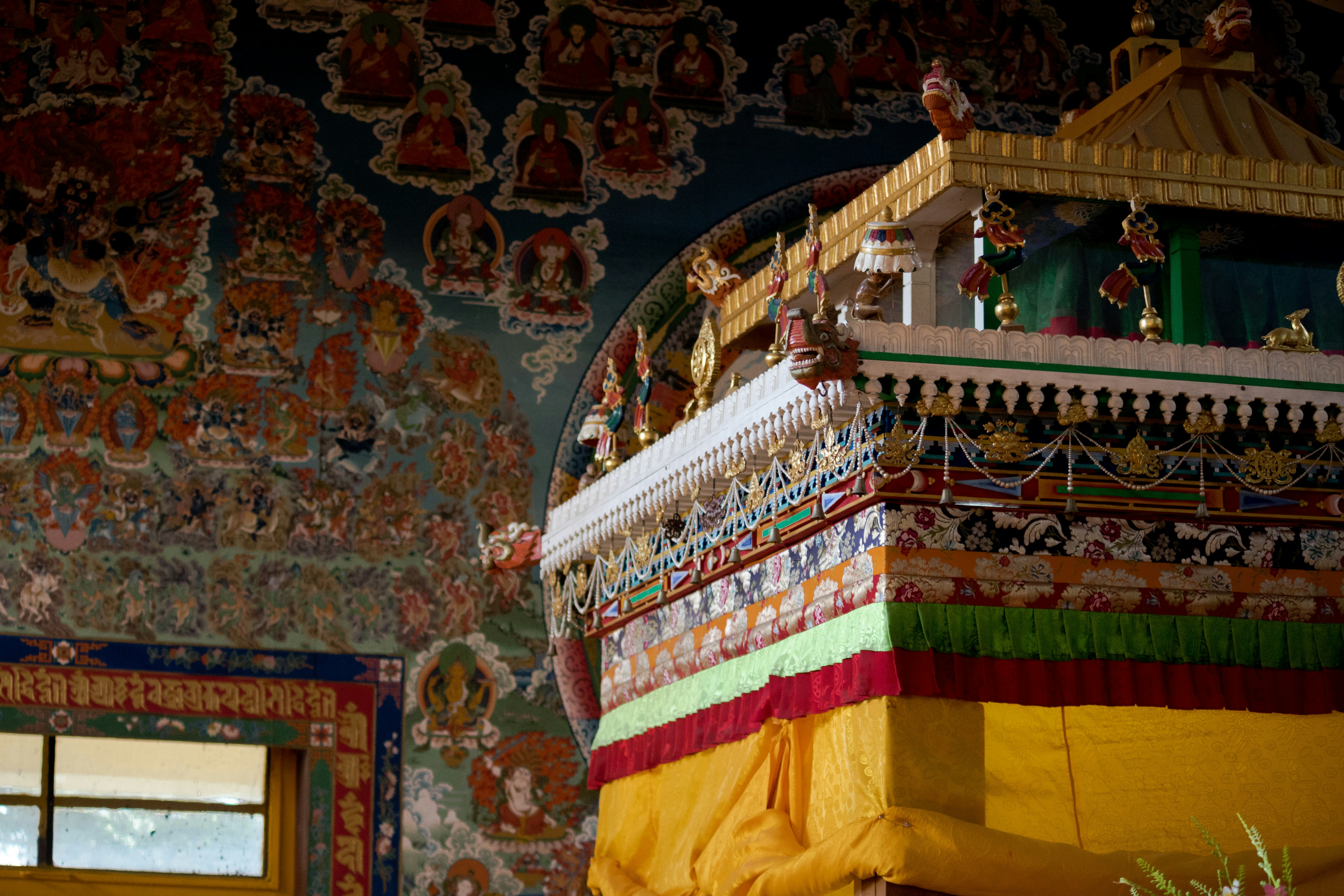 Tibetan monastery interior
