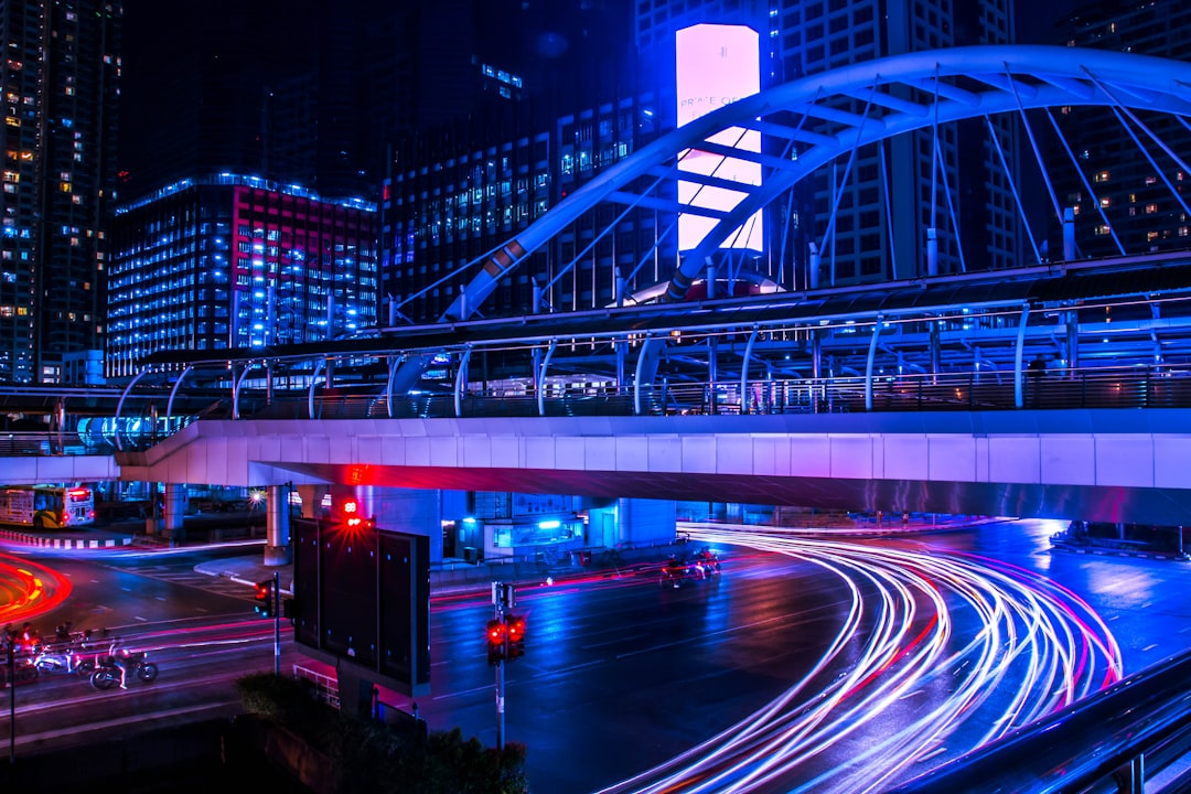 long exposure bridge, Run through the night