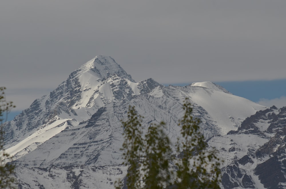 aerial photo of mountain peak