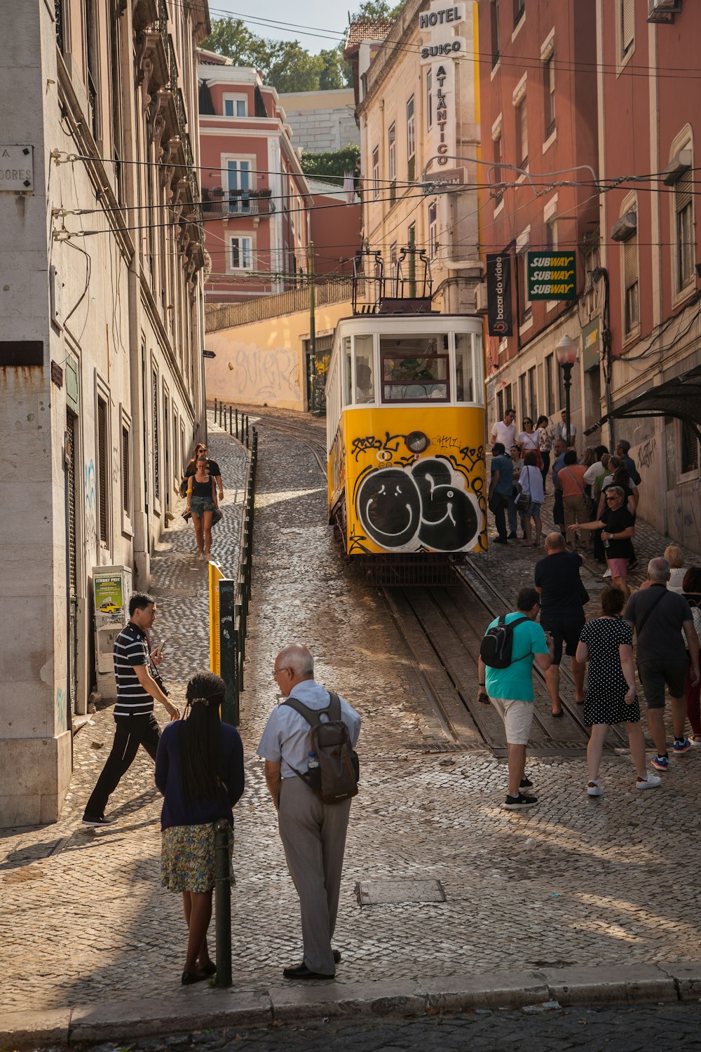 pram train passing through house