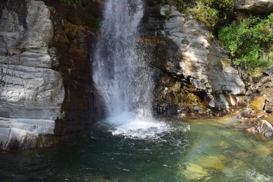 waterfalls during daytime in Ghandruk Nepal
