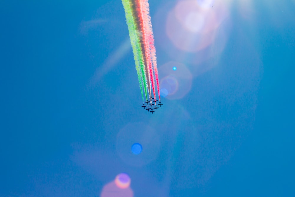 plane exhibiting on sky during daytime