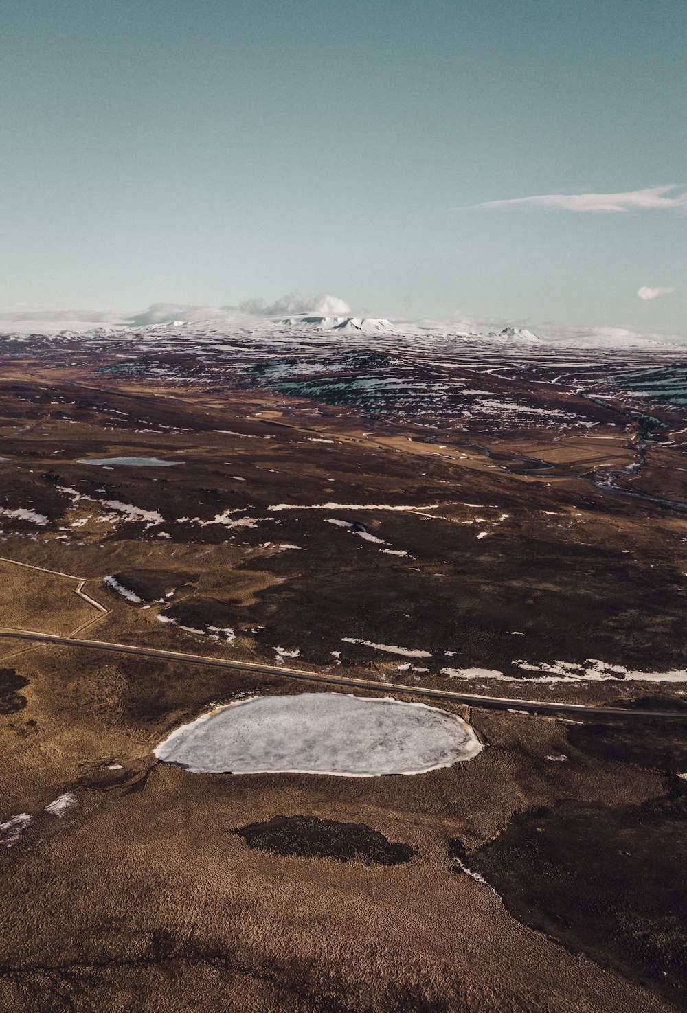 aerial photo of mountains