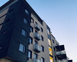 low angle photo of high rise apartment building