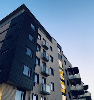 low angle photo of high rise apartment building