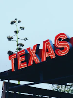 red Texas store signage