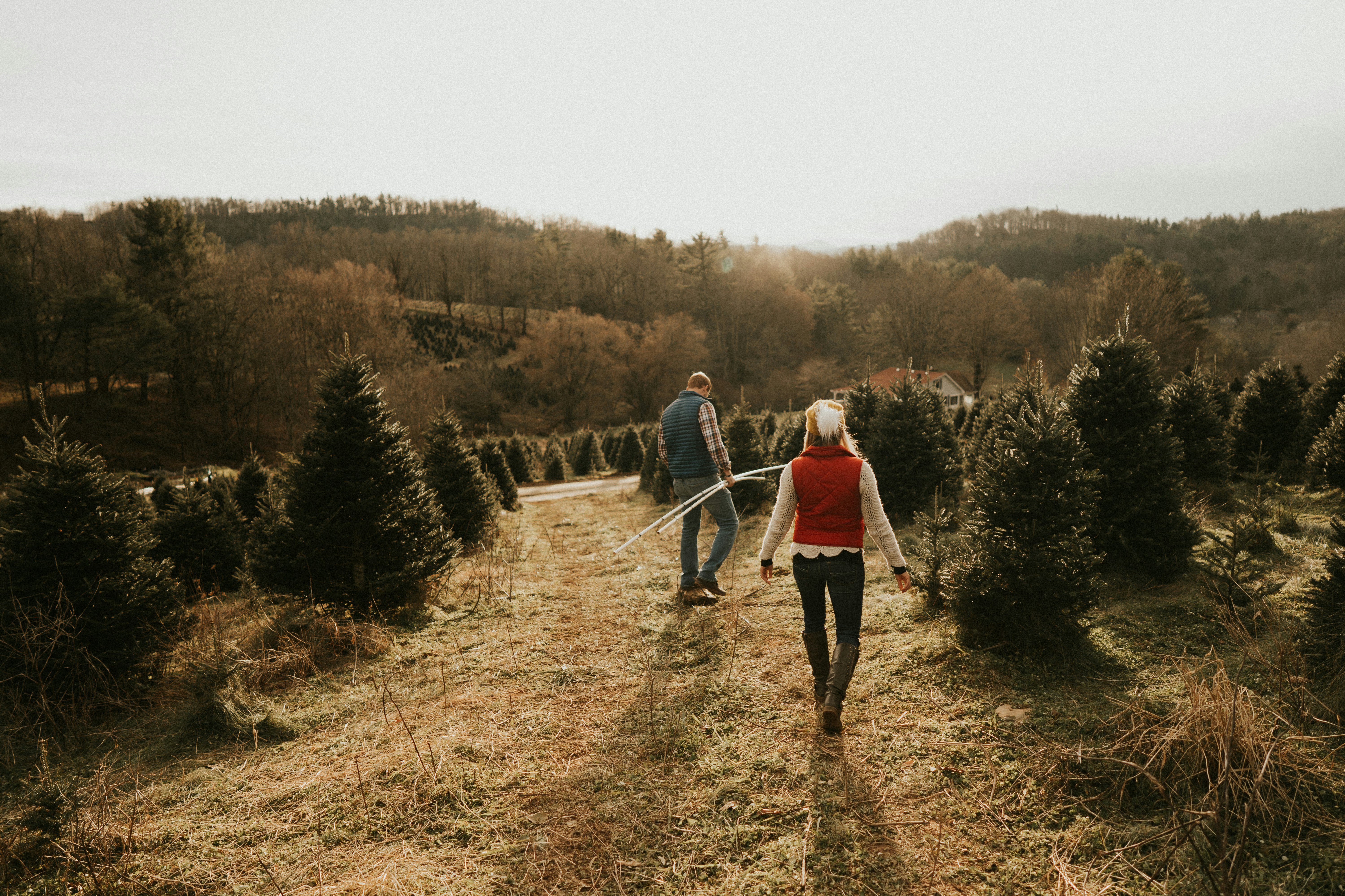 Rot-weiße Damenjacke