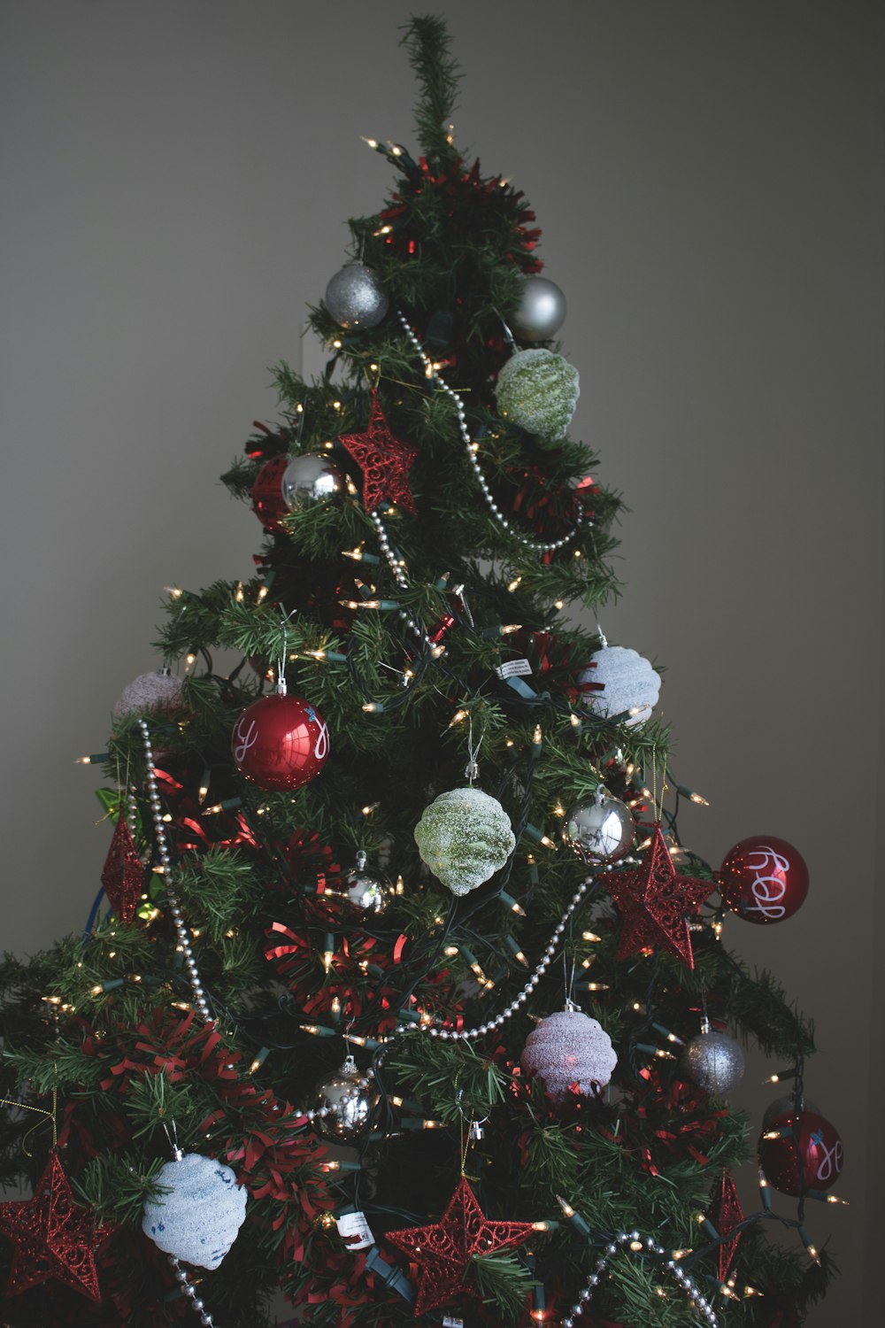 Christmas tree and Christmas baubles