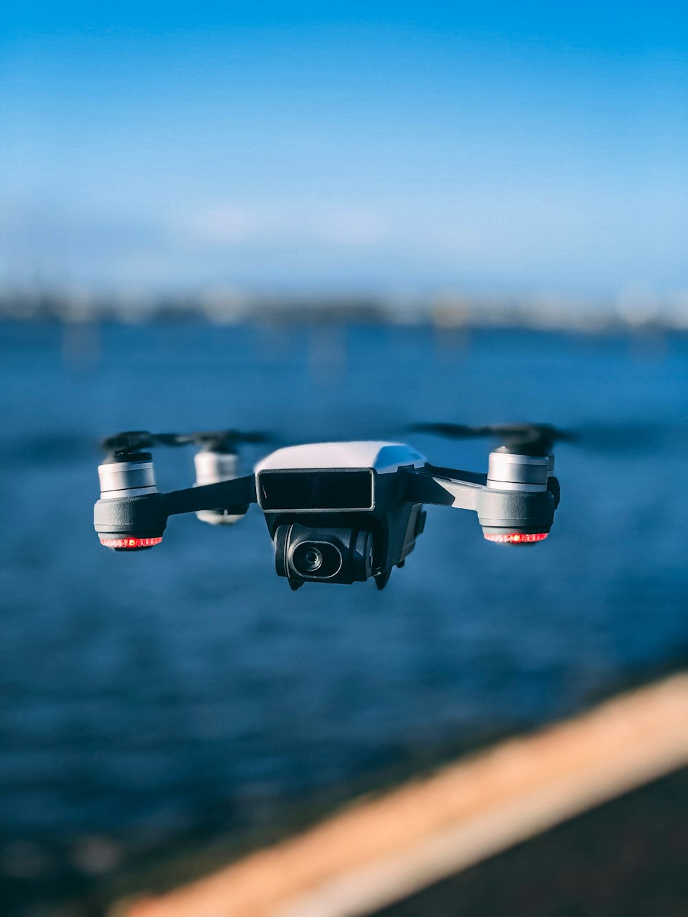 time-lapse photography of DJI drone in flight