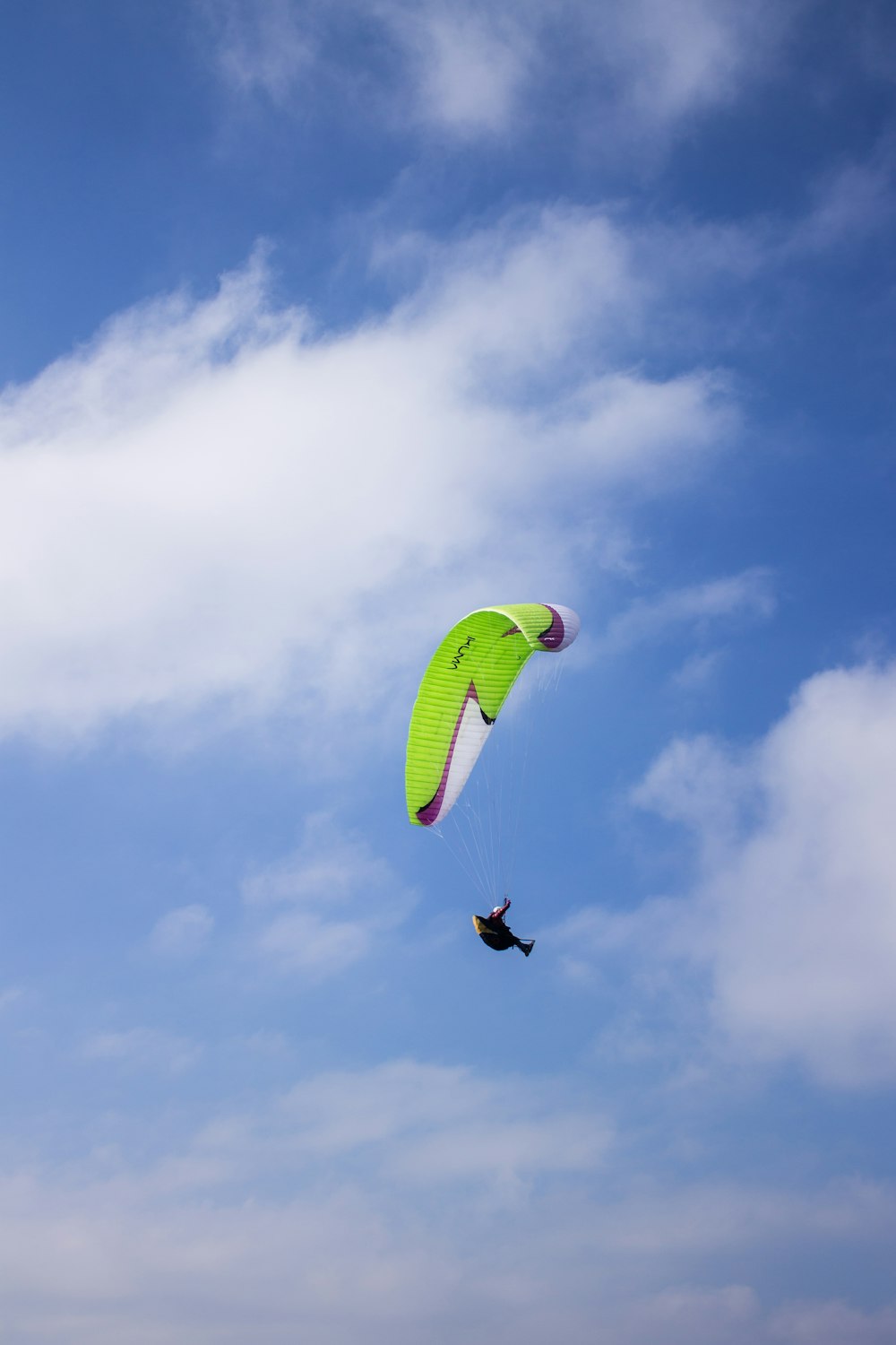 paragliding on air