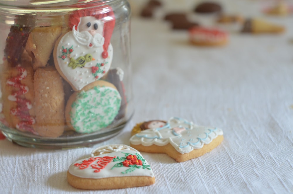 selective focus photography of cookies