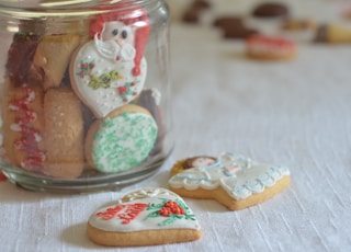 selective focus photography of cookies