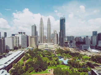 aerial photography of buildings