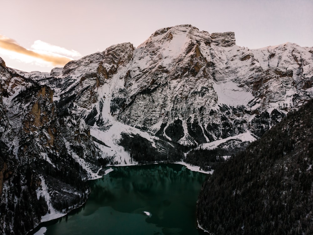 snowcapped mountains