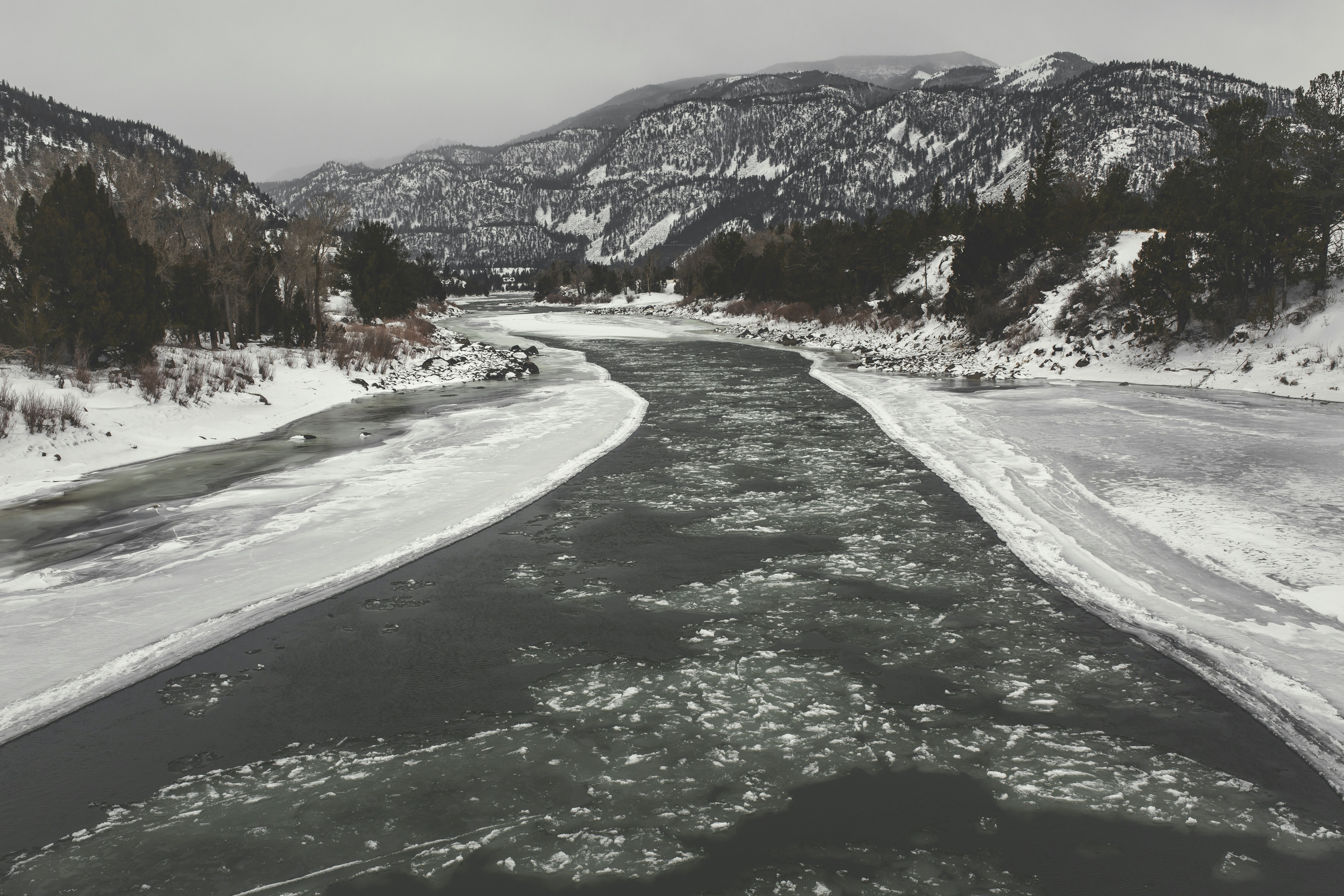frozen river