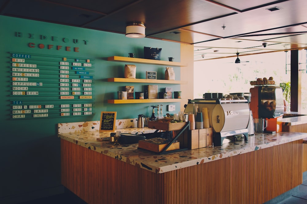 empty coffee bar