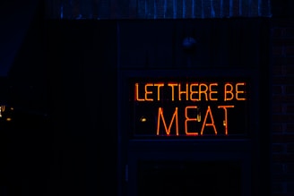 let there be meat neon light