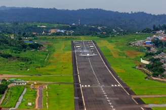 airliner on runway