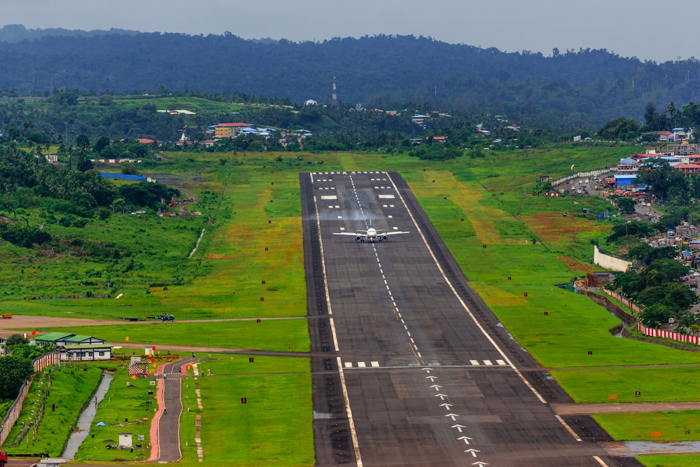 airliner on runway