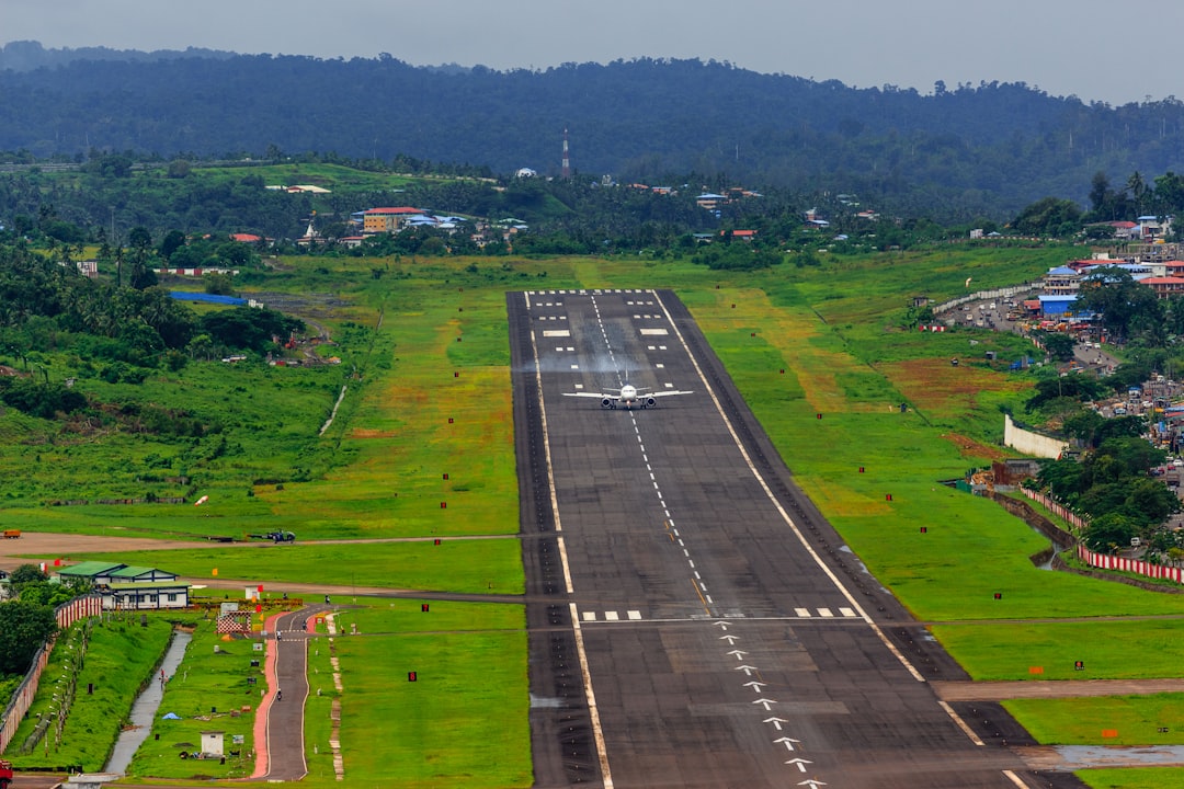 airliner on runway,