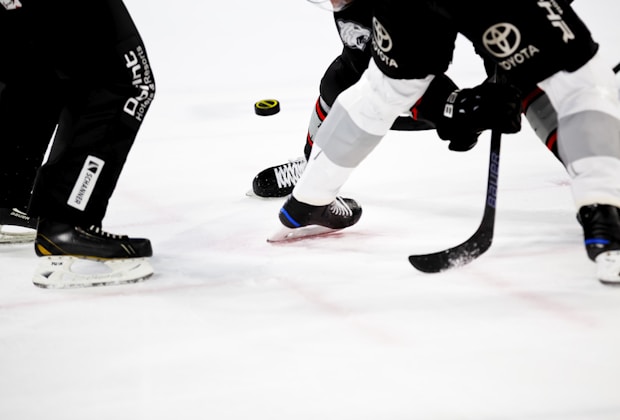 Devils, people playing ice hockey