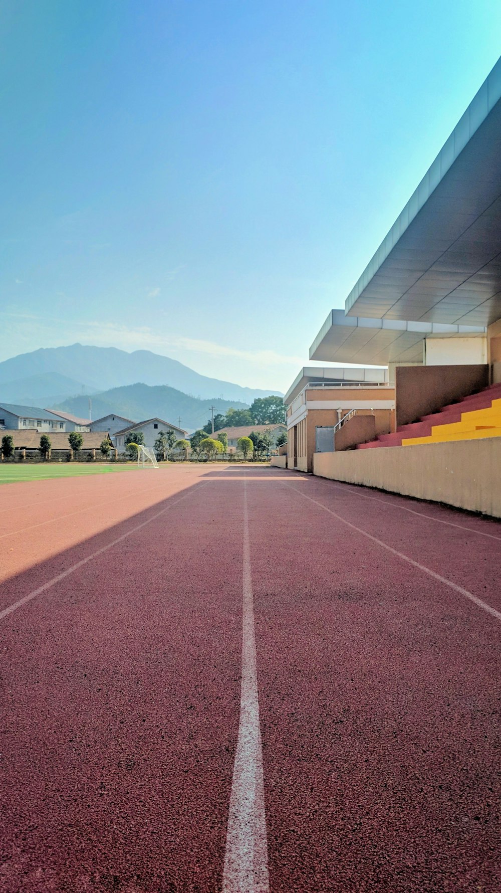 clear tracking field at daytime