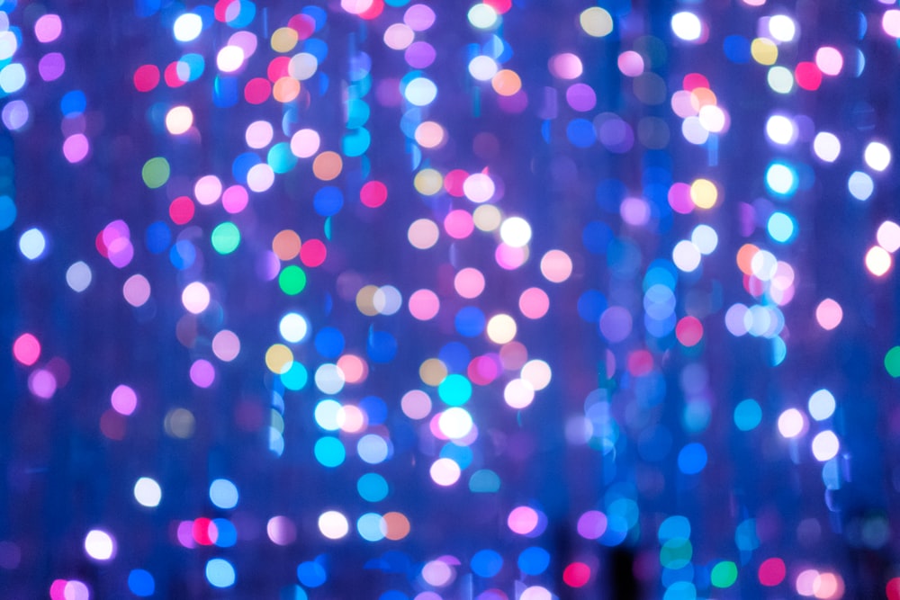 bokeh photography of lights