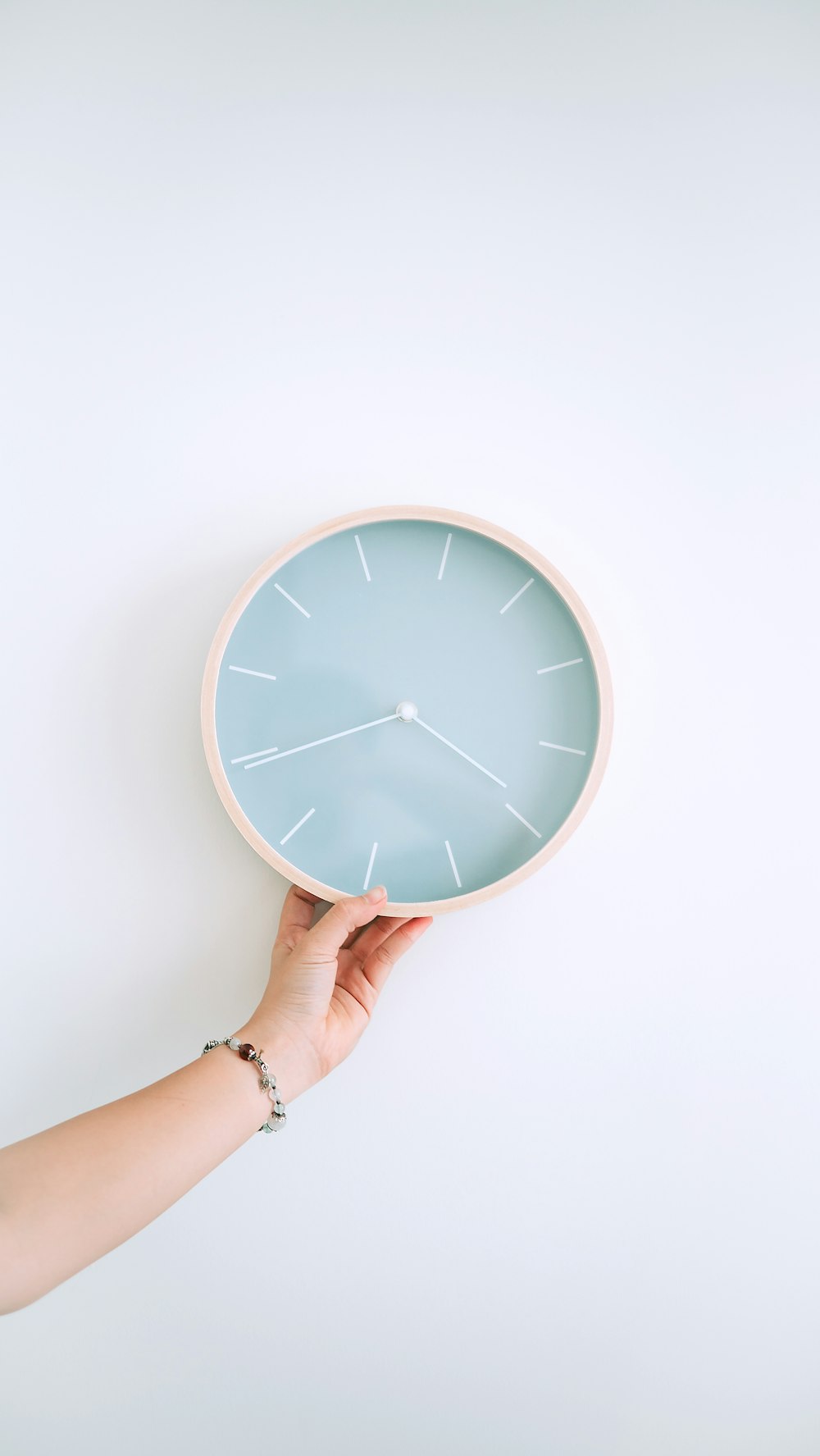 round grey wall clock