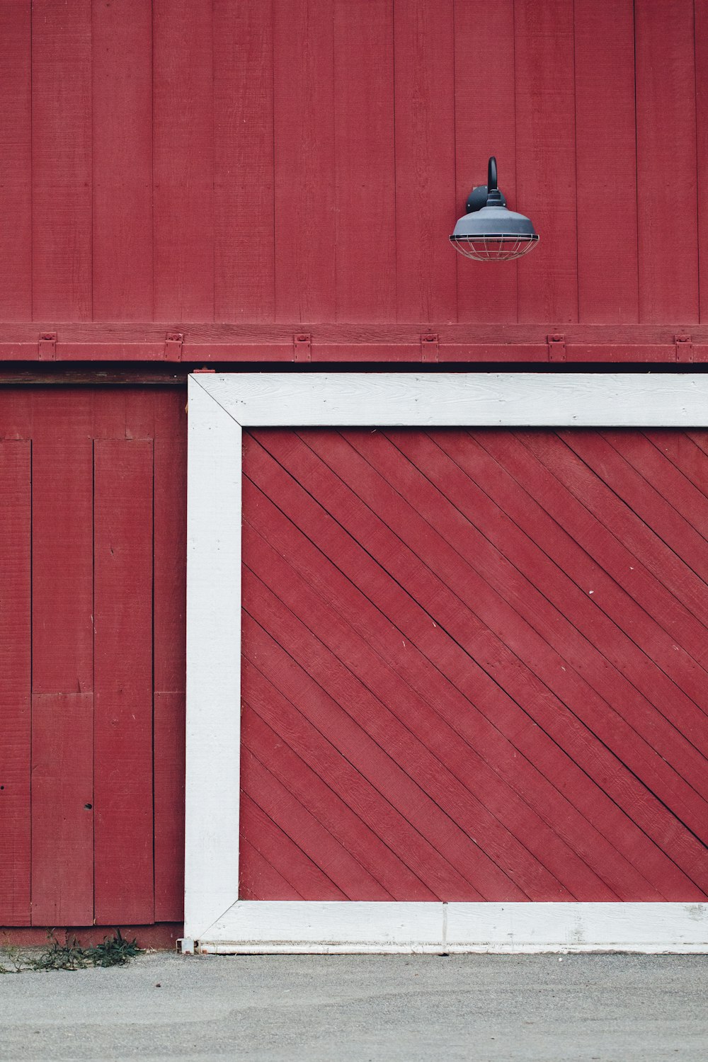 closed garage door